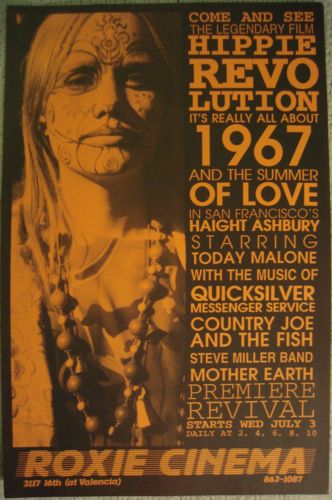 This film debuted at the Roxie on July 3, 1996 and starred Herb Caen: - 7_3_96_hippie_revolution